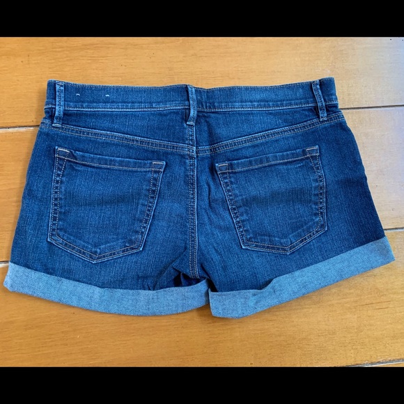 LOFT Outlet Denim Roll Shorts - Picture 3 of 5